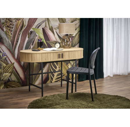 Psací stůl B51, přírodní / černý