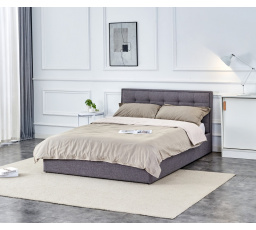 Postel s úložným prostorem PADVA 140 cm, Šedá