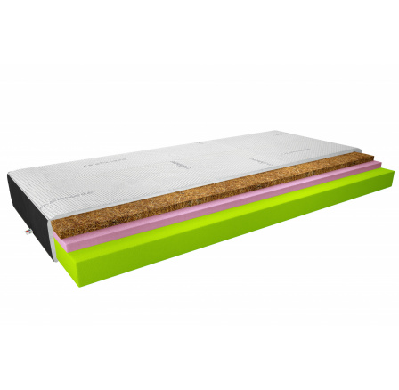 Materac Termoelastický Sergio 180x200 Kašmír + Samet černý Kašmír, Samet Černý
