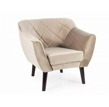 Křeslo KARO 1 VELVET, Béžový Bluvel 40/Wenge Křeslo KARO 1 VELVET, Béžový Bluvel 40/Wenge