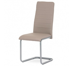 Jídelní židle, béžová, ekokůže, DCL-402 LAN
