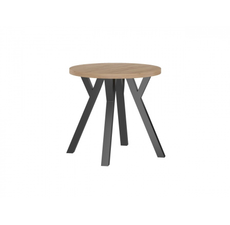 PŘEDPRODEJ -15% do 24.11 ! Kulatý stůl (dub zlatý craft + nohy Y) Fi80 ST(B80)-FX / Y