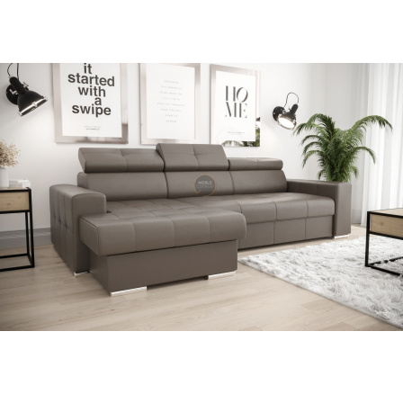 Rohová sedací souprava MARGO 160x250 přírodní kůže - levá, Kůže odstín hnědé - U-19 Rohová sedací souprava MARGO 160x250 přírodní kůže - levá, Kůže odstín hnědé - U-19