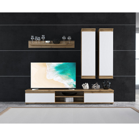 LOUSIANA 1- byt. stěna lamino Dub taxo / bílá (Lusia 175 tacho oak/alba - ..... balíky)(UG) (K150) LOUSIANA 1- byt. stěna lamino Dub taxo / bílá (Lusia 175 tacho oak/alba - ..... balíky)(UG) (K150)