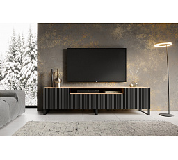 TV skříňka NOEMI Stojící Černá+Artisan
