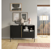 Komoda LANZZI 120, Černý Mat, Černý Mat 120x80