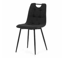 Jídelní židle, černá, látka, DCL-V2017 BK2