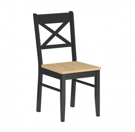 PŘEDPRODEJ -15% do 02.02 ! Dřevěná židle - černá + přírodní dub K36-FX.