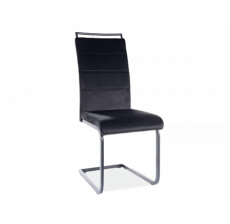 Jídelní židle H-441 Velvet, černý Aksamit 117/černý mat
