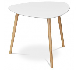 Konferenční stolek 55x55cm, mdf, bílá, AF-1134 WT
