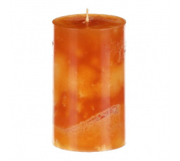 Svíčka sloupcovitá nižší - parafínový vosk, bez vůně, barva medová