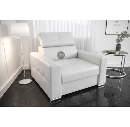 Křeslo MARGO přírodní kůže - bílá kůže Křeslo MARGO přírodní kůže - bílá kůže