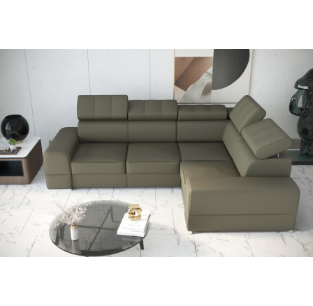 Rohová sedací souprava ROYAL II 280×210 přírodní kůže - pravá, přírodní kůže - volitelná barva