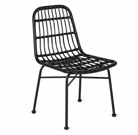 Ratanová židle WALDI Černá