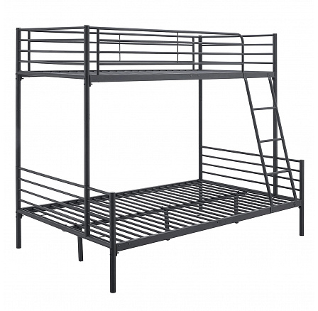 Patrová postel TRES 90x200 Mládežnická Černá 2v1