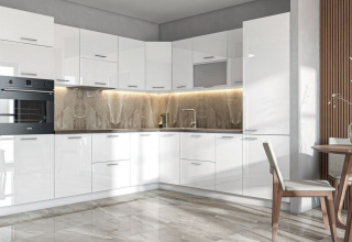 VENTO Konyha - Fehér/Fényes Fehér