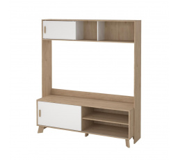 TV stěna Iker 718 jackson hickory/bílá