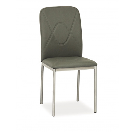 H-623 (H623SZ) jídelní židle - ekokůže šedá/ nohy šedé  (S) (K150-Z)