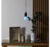 Závěsná lampa žárovka multicolor černá