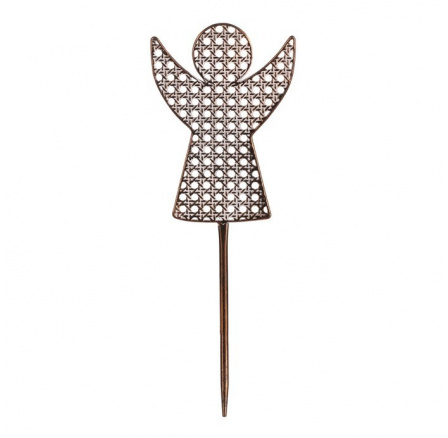 Anděl kovový - zápich, barva měděná Anděl kovový - zápich, barva měděná