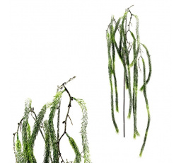 Jehličí - umělá převislá větev, zelená, ojíněná