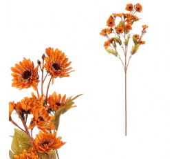 Chryzantéma mini - umělá řezaná, tmavě žluté květy