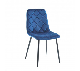 Židle velvet modrá K6-FX