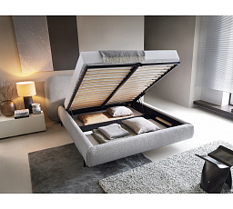 Postel Pointt + kovový rám / plynový píst / úložný box na lůžkoviny 160x200 Jaffray 03 1