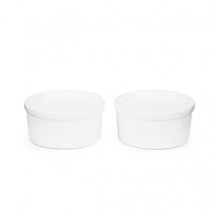 Sada zapékacích misek TINEO bílá 2 ks 9 cm 893983