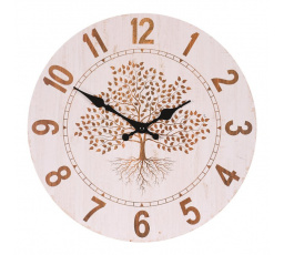 Hodiny nástěnné - strom života, MDF, 34 cm