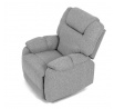 Relaxační křeslo, šedá, látka, TV-4088 SIL2