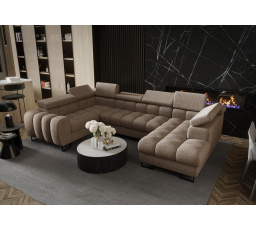 Rohová sedací souprava ASPEN MAX II 195x350x170 cm - levá, béžová