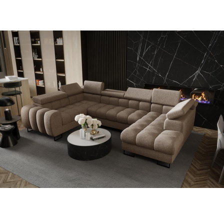 Rohová sedací souprava ASPEN MAX II 195x350x170 cm - levá, béžová Rohová sedací souprava ASPEN MAX II 195x350x170 cm - levá, béžová