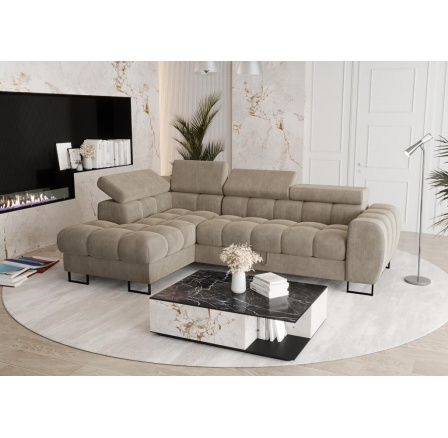 Rohová sedací souprava ASPEN MINI 260x170 cm - levá, béžová