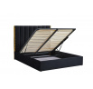 Postel PALAZZO 160, černá/zlatá