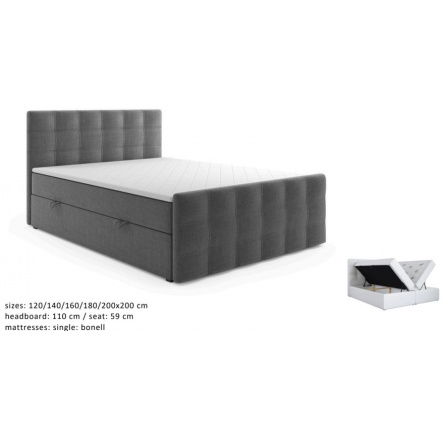 Kontinentální postel Slim 1 200x200