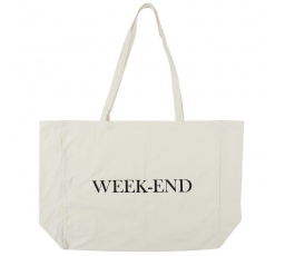 Bílá shopper taška Week-end
