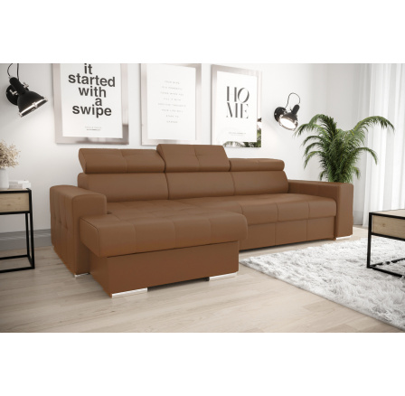 Rohová sedací souprava s funkcí spaní MARGO 160x250 (ODSTÍNY HNĚDÉ)NE 23 - Rychlé doručení Rohová sedací souprava s funkcí spaní MARGO 160x250 (ODSTÍNY HNĚDÉ)NE 23 - Rychlé doručení