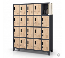 ROBERA skříň ECO: ANTRACIT RAL7016 + DUB SONOMA H1720*Š1360*H450