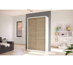 Skříň Kosta I 100 - bílá/dub sonoma