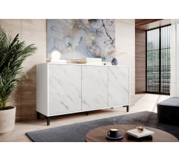 Komoda MARMO KOM150/3D, bílá
