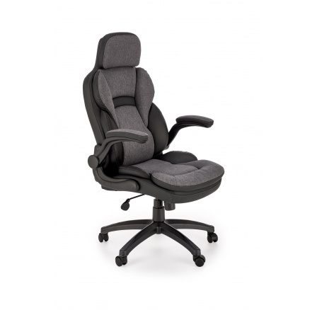 Kancelářské křeslo VALERIO, černé / popelavě šedé