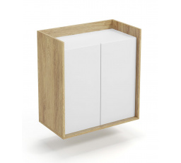 Skříň MOBIUS 2D CUPBOARD, přírodní/bílá