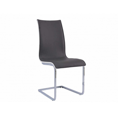H-133- jídelní židle eco šedá/bílá (H133SZB) (S) (K150-Z)