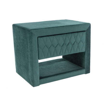 Noční stolek AZURRO Velvet, zelený Bluvel 78