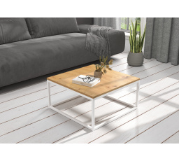 Konferenční stolek BELTEN 65x65 White+Artisan