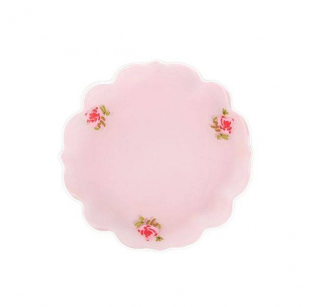 Talíř PINK MILKY s bílým okrajem 14 cm 731730