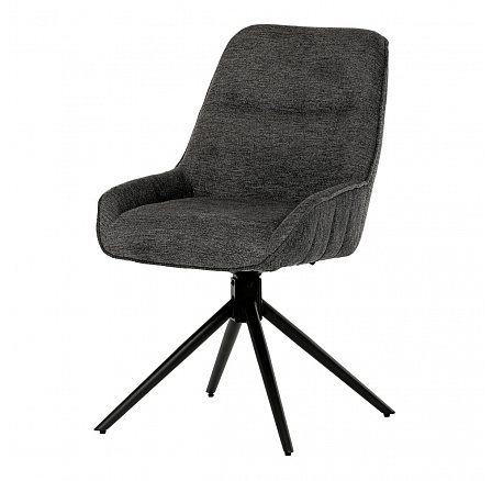 Jídelní židle, šedá, látka, HC-535 GREY2