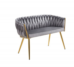 Sofa sametová šedá SF2-FXJG G