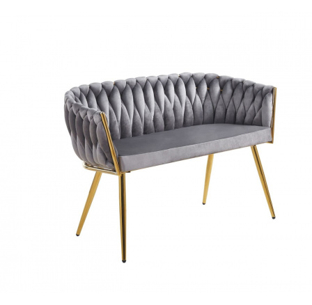 Sofa sametová šedá SF2-FXJG G
